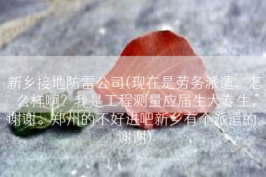 新乡接地防雷公司(现在是劳务派遣，怎么样啊？我是工程测量应届生大专生，谢谢。郑州的不好进吧新乡有个派遣的。谢谢)