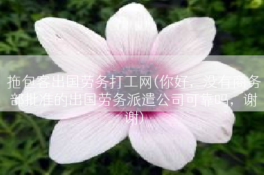 拖包客出国劳务打工网(你好，没有商务部批准的出国劳务派遣公司可靠吗，谢谢)