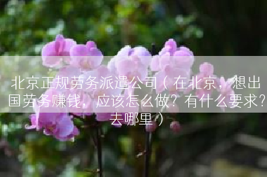 北京正规劳务派遣公司（在北京，想出国劳务赚钱，应该怎么做？有什么要求？去哪里）