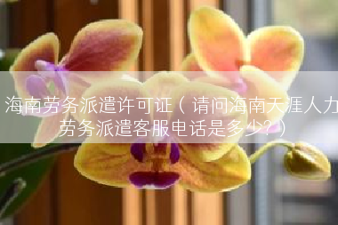 海南劳务派遣许可证（请问海南天涯人力劳务派遣客服电话是多少?）