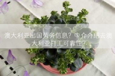 澳大利亚出国劳务信息？中介介绍去澳大利亚打工可靠性？