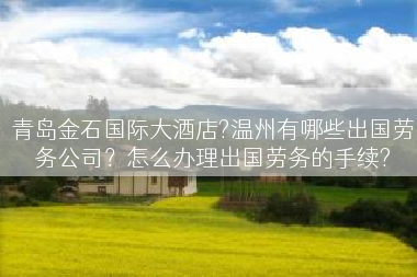 青岛金石国际大酒店?温州有哪些出国劳务公司？怎么办理出国劳务的手续?