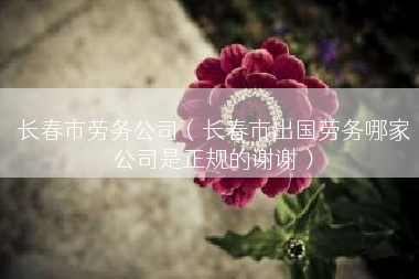长春市劳务公司（长春市出国劳务哪家公司是正规的谢谢）