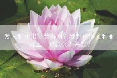 澳大利亚出国劳务网？我想去澳大利亚打工，要怎么办签证？