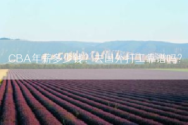 CBA年薪多少钱？去国外打工靠谱吗？