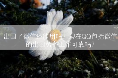 出国了微信还能用吗？现在QQ包括微信的出国劳务工作可靠吗？