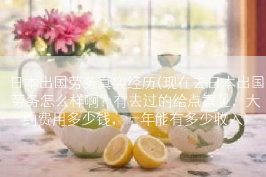 日本出国劳务真实经历(现在去日本出国劳务怎么样啊？有去过的给点意见，大约费用多少钱，一年能有多少收入)