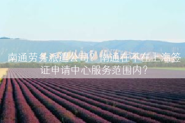 南通劳务派遣公司？南通在不在上海签证申请中心服务范围内？