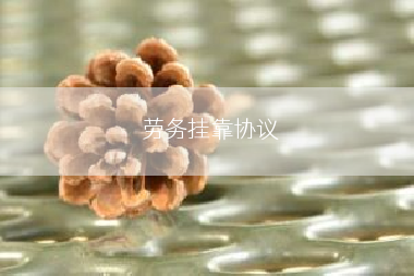 劳务挂靠协议