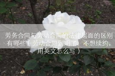 劳务合同与劳动合同的法律层面的区别有哪些（劳动合同到期了，不想续约，用英文怎么写）