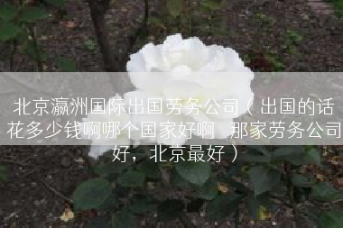 北京瀛洲国际出国劳务公司（出国的话花多少钱啊哪个国家好啊 ​那家劳务公司好，北京最好）