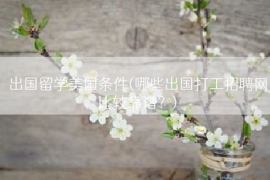 出国留学美国条件(哪些出国打工招聘网比较靠谱？)