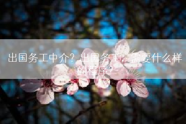 出国务工中介？出国务工，需要什么样的程序？