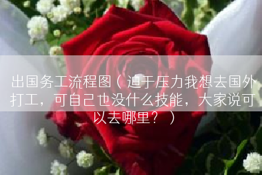 出国务工流程图（迫于压力我想去国外打工，可自己也没什么技能，大家说可以去哪里？）
