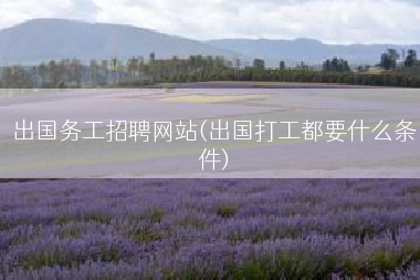 出国务工招聘网站(出国打工都要什么条件)