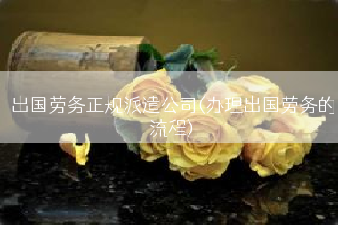 出国劳务正规派遣公司(办理出国劳务的流程)