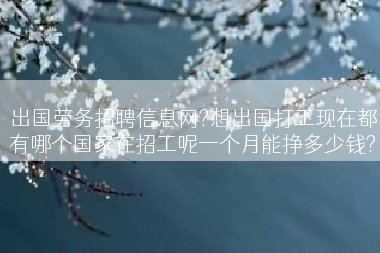 出国劳务招聘信息网?想出国打工现在都有哪个国家在招工呢一个月能挣多少钱?
