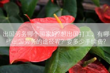 出国劳务哪个国家好?想出国打工，有哪些出国劳务的途径呢？要多少手续费?