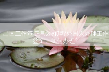 出国工作签证怎么办理?外国人办理工作签证，如何办理?