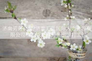 济南劳务公司?济南汇蓝国际人力资源有限公司能不能办理劳务出国打工?