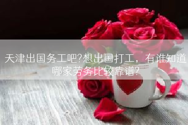 天津出国务工吧?想出国打工，有谁知道哪家劳务比较靠谱?