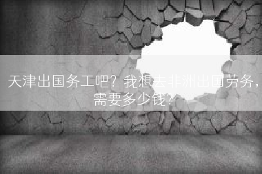 天津出国务工吧？我想去非洲出国劳务，需要多少钱？