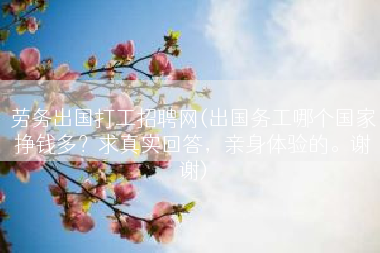 劳务出国打工招聘网(出国务工哪个国家挣钱多？求真实回答，亲身体验的。谢谢)
