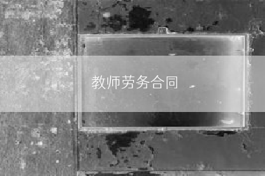 教师劳务合同