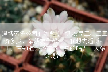 淄博劳务公司有哪些（湽博 农民工壮工工资多少，请朋友们帮忙，我想去淄博打工，有知道劳务市场工资的吗？一天多少钱？）