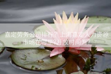 嘉定劳务公司排行？上海嘉定人力资源市场在哪里?开放时间为？