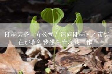 即墨劳务中介公司？请问即墨人才市场在那啊？我想在青岛找工作？