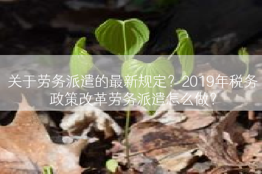 关于劳务派遣的最新规定？2019年税务政策改革劳务派遣怎么做？