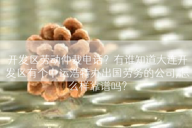 开发区劳动仲裁电话？有谁知道大连开发区有个中运浩特办出国劳务的公司,怎么样靠谱吗？