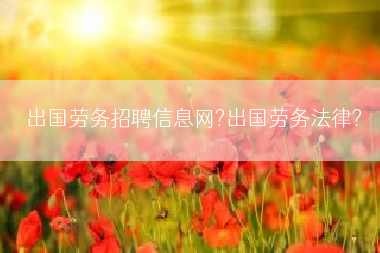 出国劳务招聘信息网?出国劳务法律?
