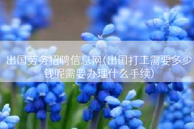 出国劳务招聘信息网(出国打工需要多少钱呢需要办理什么手续)