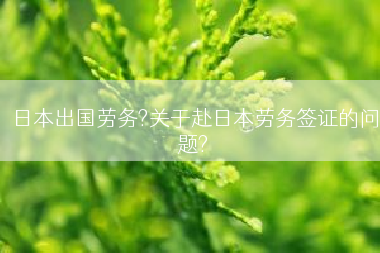 日本出国劳务?关于赴日本劳务签证的问题?