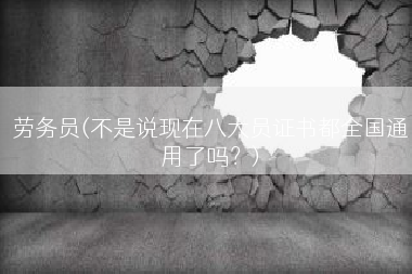 劳务员(不是说现在八大员证书都全国通用了吗？)