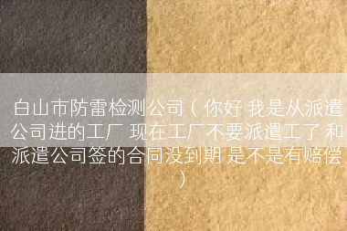 白山市防雷检测公司（你好 我是从派遣公司进的工厂 现在工厂不要派遣工了 和派遣公司签的合同没到期 是不是有赔偿）