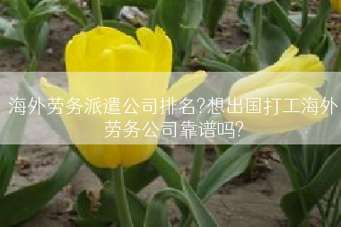 海外劳务派遣公司排名?想出国打工海外劳务公司靠谱吗?