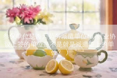 参保单位是否为劳务派遣单位*（就业协议上签的单位是不是就是派遣证上的单位？）