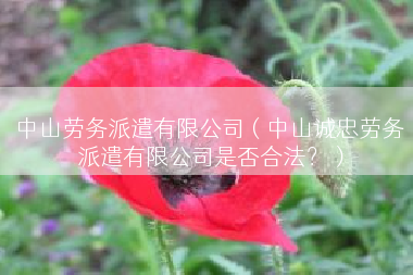 中山劳务派遣有限公司（中山诚忠劳务派遣有限公司是否合法？）