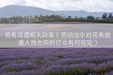 劳务派遣相关政策（劳动法中对劳务派遣人员合同的订立有何规定）