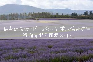 信邦建设集团有限公司？重庆信邦法律咨询有限公司怎么样？
