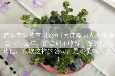 信华信科技有限公司(大连鼎力人才派遣公司怎么样，给培训不收钱，派到IBM，华信，东软这样的公司，是不是骗人的？)
