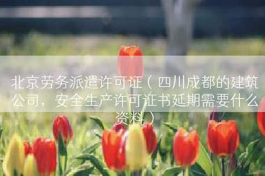 北京劳务派遣许可证（四川成都的建筑公司，安全生产许可证书延期需要什么资料）
