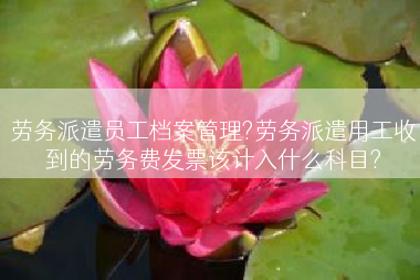 劳务派遣员工档案管理?劳务派遣用工收到的劳务费发票该计入什么科目?