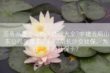 劳务派遣公司账务处理大全?中建五局山东公司派遣工，在湖南长沙交社保，为什么不给社保卡?