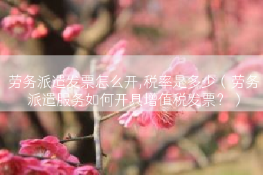 劳务派遣发票怎么开,税率是多少（劳务派遣服务如何开具增值税发票？）