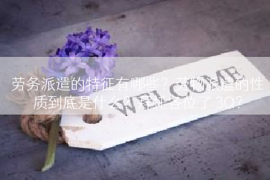 劳务派遣的特征有哪些？劳物派遣的性质到底是什么？拜托各位了 3Q？