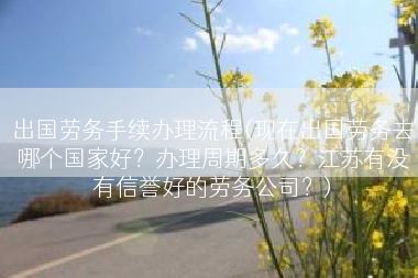 出国劳务手续办理流程(现在出国劳务去哪个国家好？办理周期多久？江苏有没有信誉好的劳务公司？)